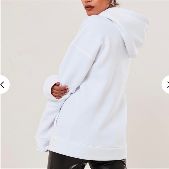 White Hoodie Sweatshirt - Picture 4 of 7